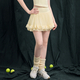 Women's Sleeveless Polo Tennis Tank Top With Built-In Bra And Pleated Mesh Skirt