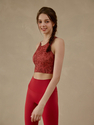 Racerback Yoga Tank Top With Built-In Cups