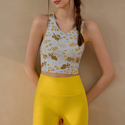 Racerback Yoga Tank Top With Built-In Cups