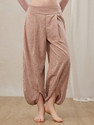 Red Slouchy Yoga Pants Lantern Drapey Meditation Sports Pants