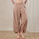 Red Slouchy Yoga Pants Lantern Drapey Meditation Sports Pants