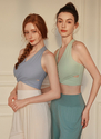 Zen-Inspired Ethereal Yoga Outfit Set High-Waist Wide-Leg Pants