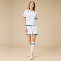 Color-Block Tennis Golf Skirt Two-Piece Set