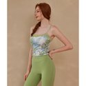 High-End Printed Sports Tank Top For Women Medium-High Support