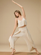 Women's Bamboo Fiber Two-Piece Set Loose Wide-Leg Pants