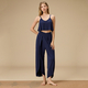 Women's Bamboo Fiber Two-Piece Set Loose Wide-Leg Pants
