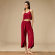Women's Bamboo Fiber Two-Piece Set Loose Wide-Leg Pants