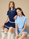 Premium Tennis Skirt And Polo Shirt Set