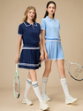 Premium Tennis Skirt And Polo Shirt Set