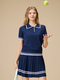 Premium Tennis Skirt And Polo Shirt Set