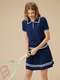 Premium Tennis Skirt And Polo Shirt Set