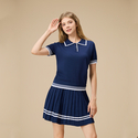 Premium Tennis Skirt And Polo Shirt Set