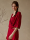 Linen Cotton Loose Fit Mid-Sleeve Yoga Top For Women