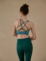 Contrast Color Yoga Bra With Beautiful Back Design