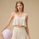 Bamboo Fiber Padded Tank Top Yoga Sports Bra