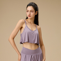 Bamboo Fiber Padded Tank Top Yoga Sports Bra