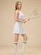 Women's Sleeveless Tennis Skirt With Zipper Quick-Dry Badminton Dress