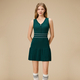 Women's Sleeveless Tennis Skirt With Zipper Quick-Dry Badminton Dress