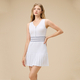 Women's Sleeveless Tennis Skirt With Zipper Quick-Dry Badminton Dress