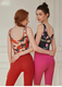 Printed Yoga Tank Top With Fixed Cups