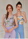 Printed Yoga Tank Top With Fixed Cups