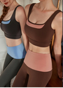 Sweet And Spicy Yoga Set With Sports Bra And Quick-Dry Leggings