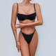 Spicy Pure Desire Rayon T-Back Low-Waist Lingerie Set