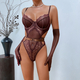 Sheer Lace Cutout Bodysuit Shapewear