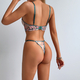 Green Floral Embroidery Mesh See-Through Push-Up Bra And Thong Set