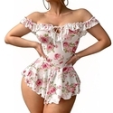 Off-Shoulder Lingerie Sleepwear For Women