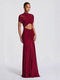 Ruched Cutout Slim Fit High Waist Maxi Dress