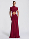 Ruched Cutout Slim Fit High Waist Maxi Dress