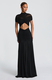 Ruched Cutout Slim Fit High Waist Maxi Dress