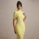 Elegant Slim-Fit Ruched Backless Bodycon Long Dress
