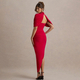 Elegant Slim-Fit Ruched Backless Bodycon Long Dress
