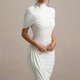 Elegant Slim-Fit Ruched Backless Bodycon Long Dress