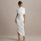 Elegant Slim-Fit Ruched Backless Bodycon Long Dress