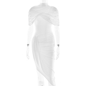 Elegant Slim-Fit Ruched Backless Bodycon Long Dress