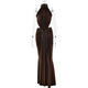 Elegant Open Back Fishtail Evening Gown