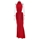 Elegant Open Back Fishtail Evening Gown