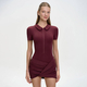 Slim-Fit Polo Collar Bodysuit