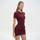 Slim-Fit Polo Collar Bodysuit
