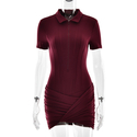 Slim-Fit Polo Collar Bodysuit