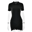 Slim-Fit Polo Collar Bodysuit