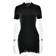Slim-Fit Polo Collar Bodysuit