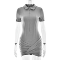 Slim-Fit Polo Collar Bodysuit