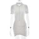 Slim-Fit Polo Collar Bodysuit
