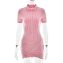 Slim-Fit Polo Collar Bodysuit
