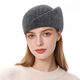 Wool Felt Beret For Women Vintage Flight Attendant Hat