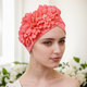 Elegant Side Flower Watermelon Cap Ethnic Headscarf Hat For Women